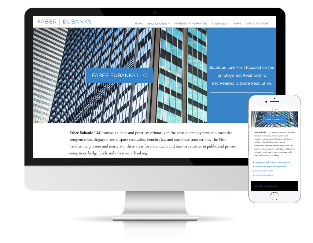 Faber Eubanks website designed by DLS Design