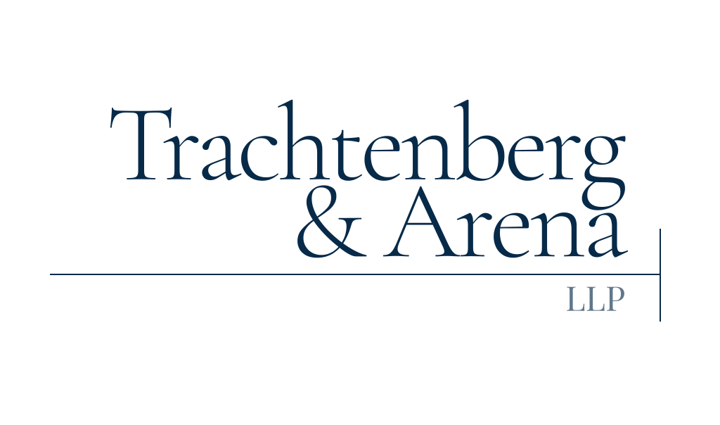 Logo for Trachtenberg & Arena, a New York litigation boutique serving clients across varied industries, by DLS Design.